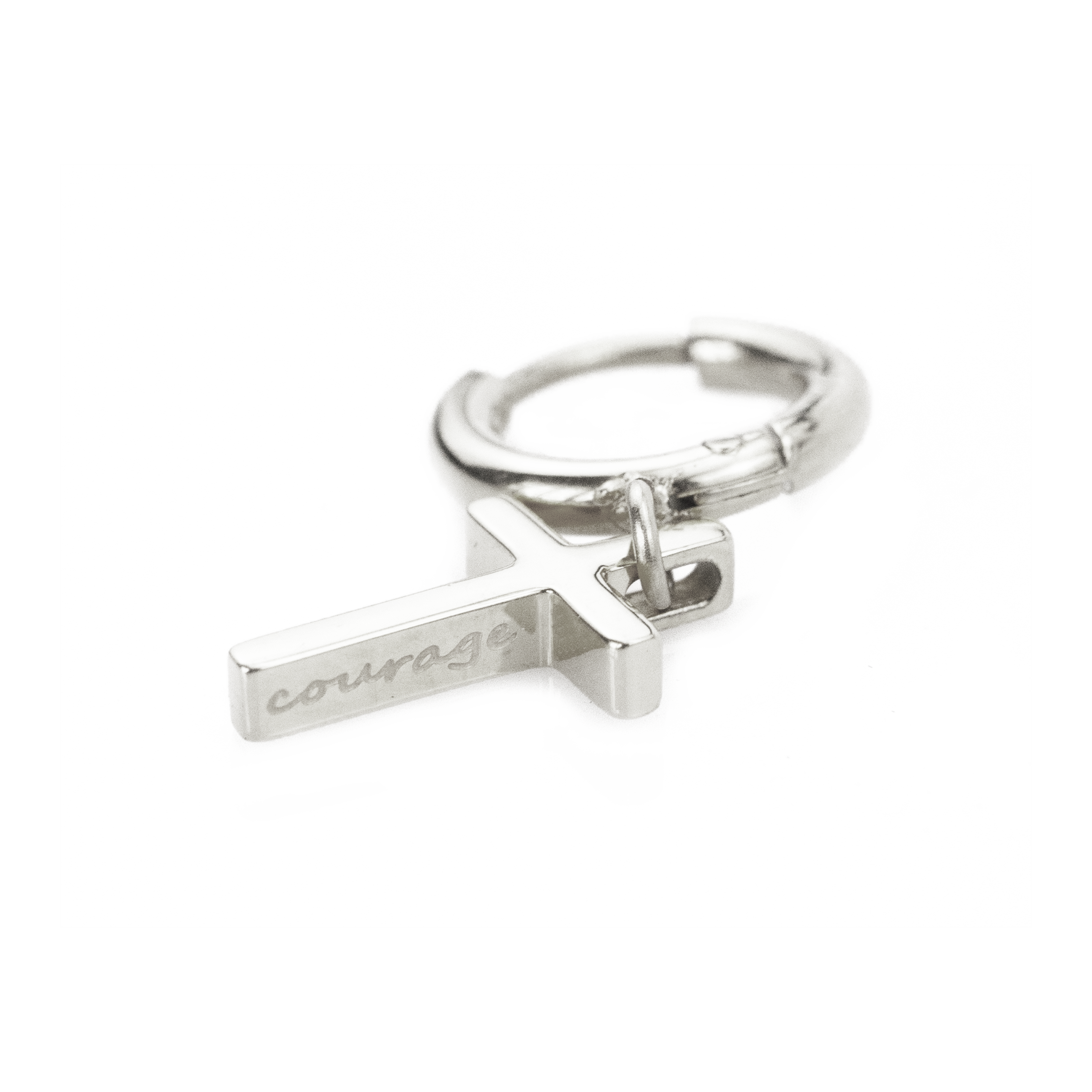 עגילי צלב אמיץ