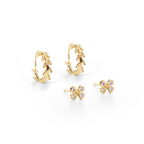 סט עגילי גרגר חרדל